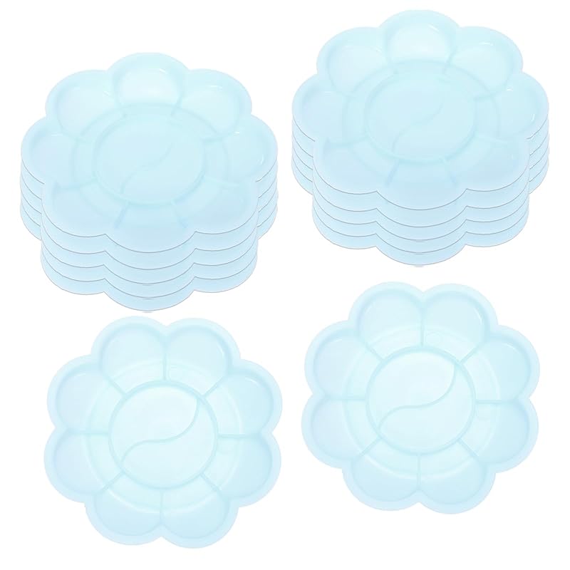 PATIKIL 10 wells paint tray palette 12 pieces paint pallet holder flower shape water chroma gouache painting art craft For DIY projects blue
PATIKIL 10 wells paint tray palette 12 pieces paint pallet holder flower shape water chroma gouache painting art craft For DIY projects blue