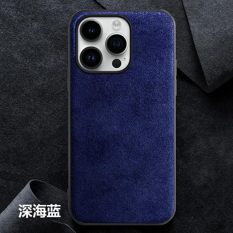 Premium Alcantara Suede Leather Phone Case for iPhone 16 Pro Max 17 15 14 13 12 11 6 7 8 Plus Xs Max Xr SE 2022 Shockproof Cover iPhone 15 Pro Max темно-синього кольору
Premium Alcantara Suede Leather Phone Case for iPhone 16 Pro Max 17 15 14 13 12 11 6 7 8 Plus Xs Max Xr SE 2022 Shockproof Cover iPhone 15 Pro Max темно-синього кольору