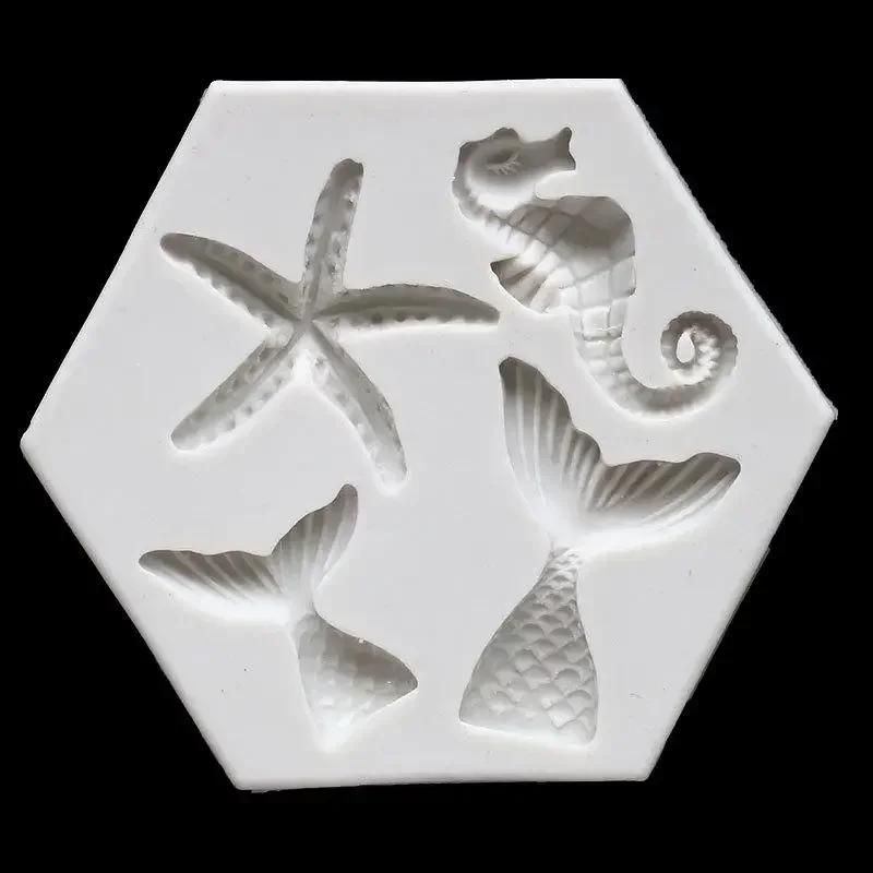 Creative Ocean Animal Shaped Baking Mold Mermaid Fish Tail Seahorse Starfish Gummy Chocolate Cake Decoration Mold Cake Tool
Creative Ocean Animal Shaped Baking Mold Mermaid Fish Tail Seahorse Starfish Gummy Chocolate Cake Decoration Mold Cake Tool