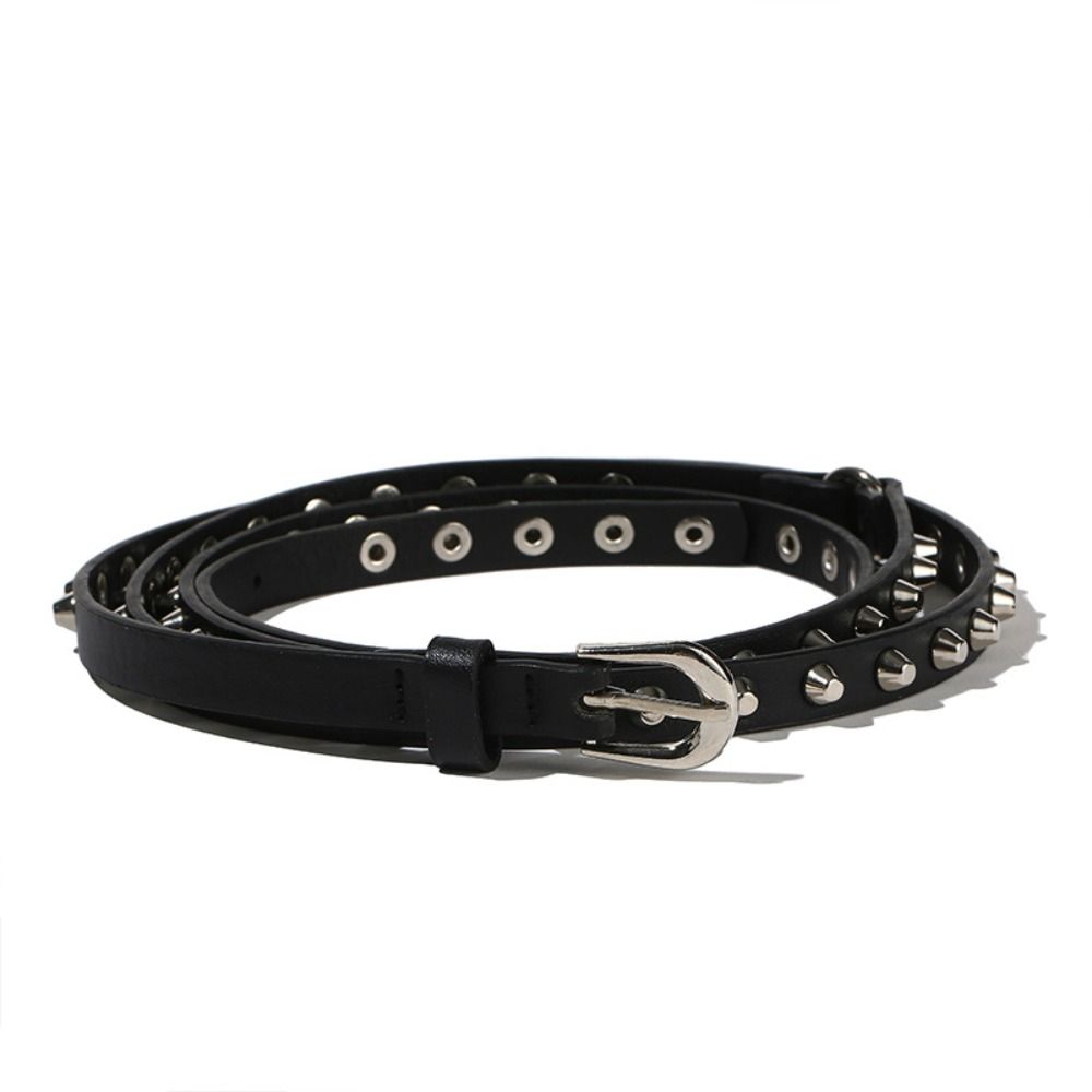 Роскошный дизайнерский кожаный ремень с заклепками, универсальный тонкий поясной ремень в стиле панк-джинс
Роскошный дизайнерский кожаный ремень с заклепками, универсальный тонкий поясной ремень в стиле панк-джинс