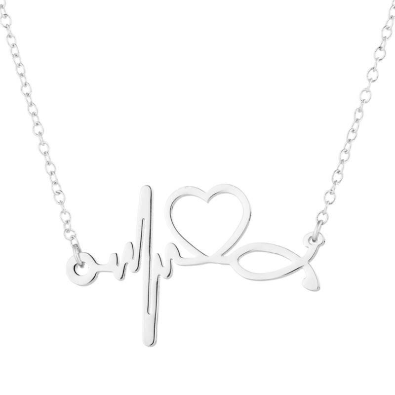 Elegant Inspired Stainless Steel Necklace with ECG Pattern Detail for Healthcare Workers Jewelry Piece Daily Wear серебряный
Elegant Inspired Stainless Steel Necklace with ECG Pattern Detail for Healthcare Workers Jewelry Piece Daily Wear серебряный