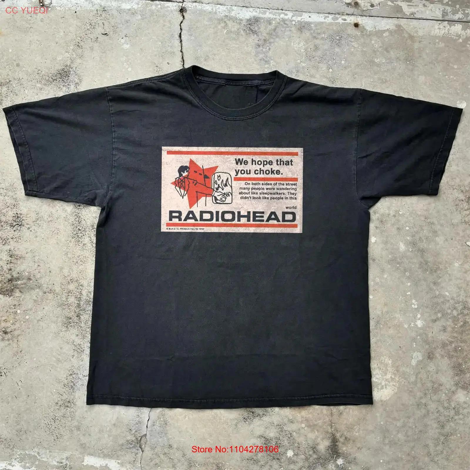 RADIOHEAD We Hope That You Choke 1997 Cotton Black T shirt Size S 5XL vintage Washed Slightly Unisex fashion Stretched 5XL різнокольоровий
RADIOHEAD We Hope That You Choke 1997 Cotton Black T shirt Size S 5XL vintage Washed Slightly Unisex fashion Stretched 5XL різнокольоровий