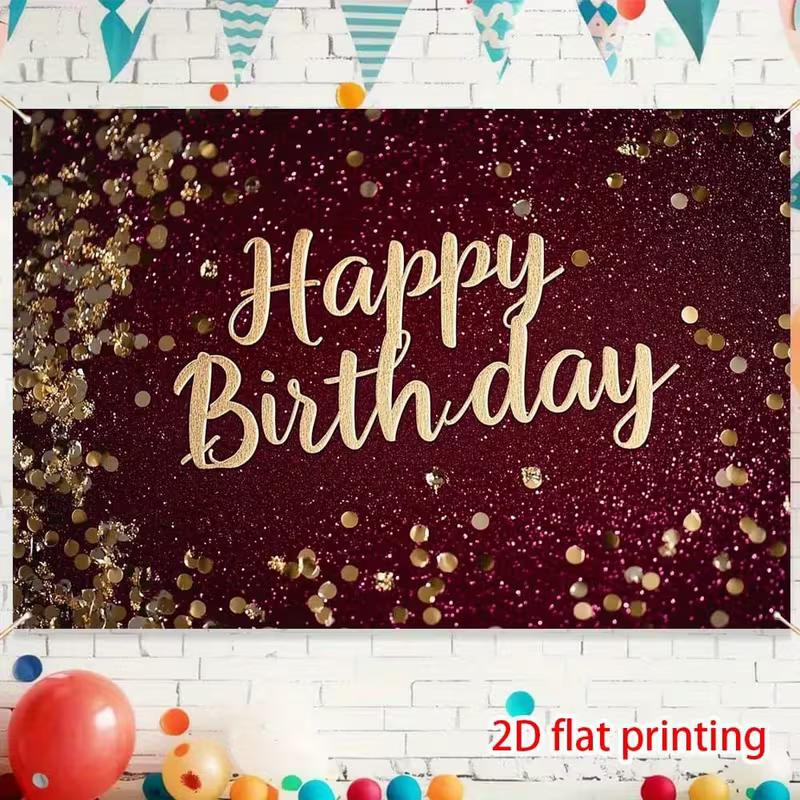 2D Flat Printing Maroon Happy Birthday Background for Photography and Party 47.2x31.5inch/120*80cm
2D Flat Printing Maroon Happy Birthday Background for Photography and Party 47.2x31.5inch/120*80cm