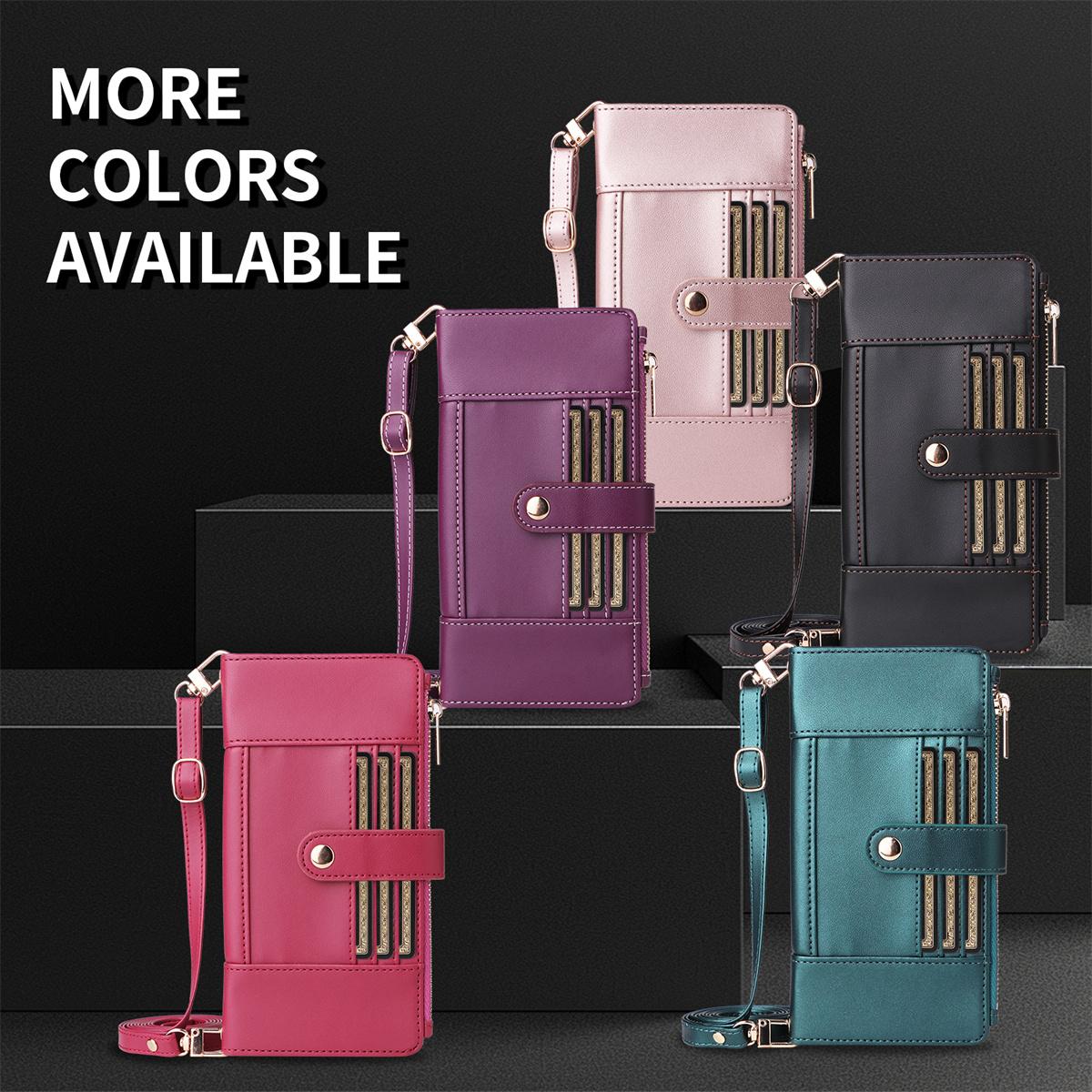 High-end Genuine Leather Multi-functional Phone Case for iPhone / Samsung / Google Multi-card Slot Crossbody Stand Anti-drop Phone Cover Google Pixel 10 Pro XL рожевий колір золота
High-end Genuine Leather Multi-functional Phone Case for iPhone / Samsung / Google Multi-card Slot Crossbody Stand Anti-drop Phone Cover Google Pixel 10 Pro XL рожевий колір золота