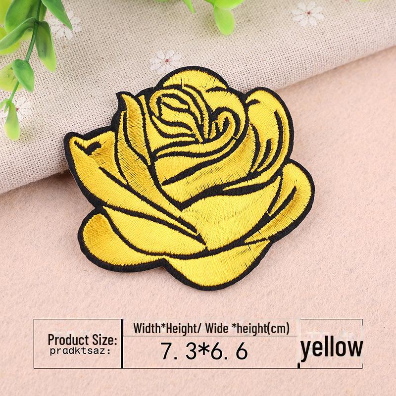 Вышитая нашивка в виде 9-цветной розы Yixiu - аппликация для украшения одежды. жёлтый
Вышитая нашивка в виде 9-цветной розы Yixiu - аппликация для украшения одежды. жёлтый