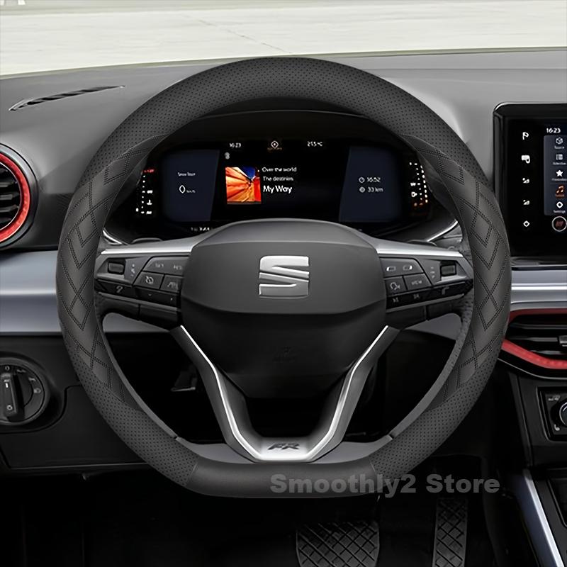 Leather Car Steering Wheel Cover For Seat Arona 2024 2018-2023 Covers For Covers Auto interior Seat leon Accessories 2020
Leather Car Steering Wheel Cover For Seat Arona 2024 2018-2023 Covers For Covers Auto interior Seat leon Accessories 2020