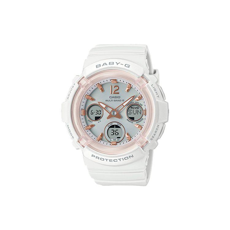 Casio Baby-G Series Sporty Cute Dynamic White Waterproof Shockproof Energy Saving Function Solar Quartz Movement Resin Strap Women Watches BGA-2800-7A White Watch Case
Casio Baby-G Series Sporty Cute Dynamic White Waterproof Shockproof Energy Saving Function Solar Quartz Movement Resin Strap Women Watches BGA-2800-7A White Watch Case