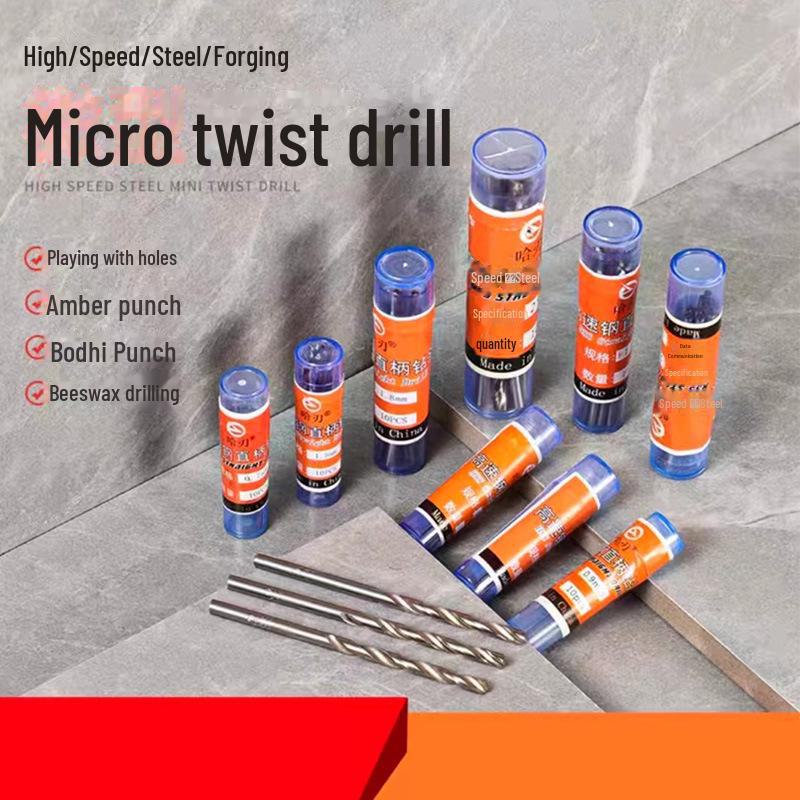High-Speed Steel Twist Drill Bit, 0.6-4.0mm, White Straight Handle for Woodworking & Metal Twist Drill 0.8mm
High-Speed Steel Twist Drill Bit, 0.6-4.0mm, White Straight Handle for Woodworking & Metal Twist Drill 0.8mm
