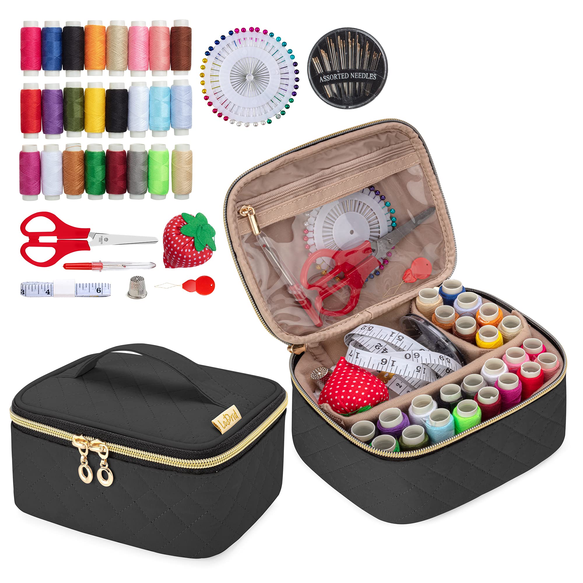 LoDrid Sewing Sewing 24 Colors of Sewing Portable with Storage Sewing Tools Set Set, Set, Thread, Bag, (Black)
LoDrid Sewing Sewing 24 Colors of Sewing Portable with Storage Sewing Tools Set Set, Set, Thread, Bag, (Black)