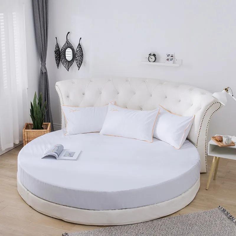 1/3PCS Cotton Fitted Sheet with Elastic Band Bed Linen for Round Mattress Cover Solid Color Queen Size Bedspread with Pillowcase 200cm only 1 sheet
1/3PCS Cotton Fitted Sheet with Elastic Band Bed Linen for Round Mattress Cover Solid Color Queen Size Bedspread with Pillowcase 200cm only 1 sheet