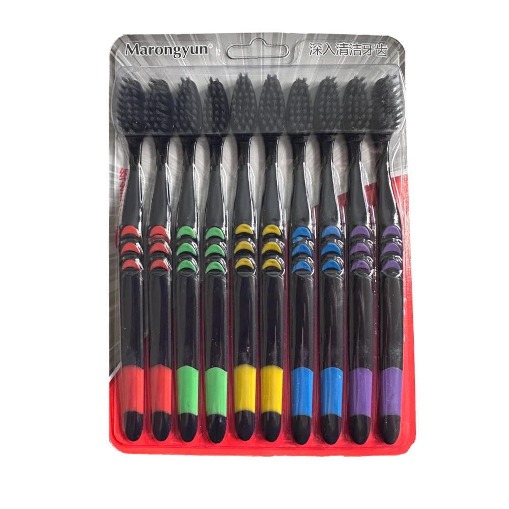 10Pcs Bamboo Charcoal Toothbrush, Deep Cleaning Ultra-Fine Soft Bristle Black Hair Design,For Daily Oral Hygiene Home Travel Use
10Pcs Bamboo Charcoal Toothbrush, Deep Cleaning Ultra-Fine Soft Bristle Black Hair Design,For Daily Oral Hygiene Home Travel Use