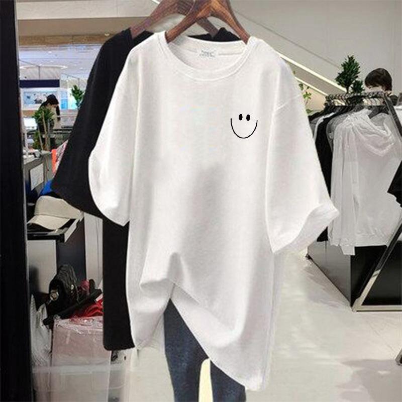 Pure cotton short-sleeved t-shirt women s clothing 2025 new summer spring medium and long loose bottoming shirt lower clothes missing top 3XL
Pure cotton short-sleeved t-shirt women s clothing 2025 new summer spring medium and long loose bottoming shirt lower clothes missing top 3XL