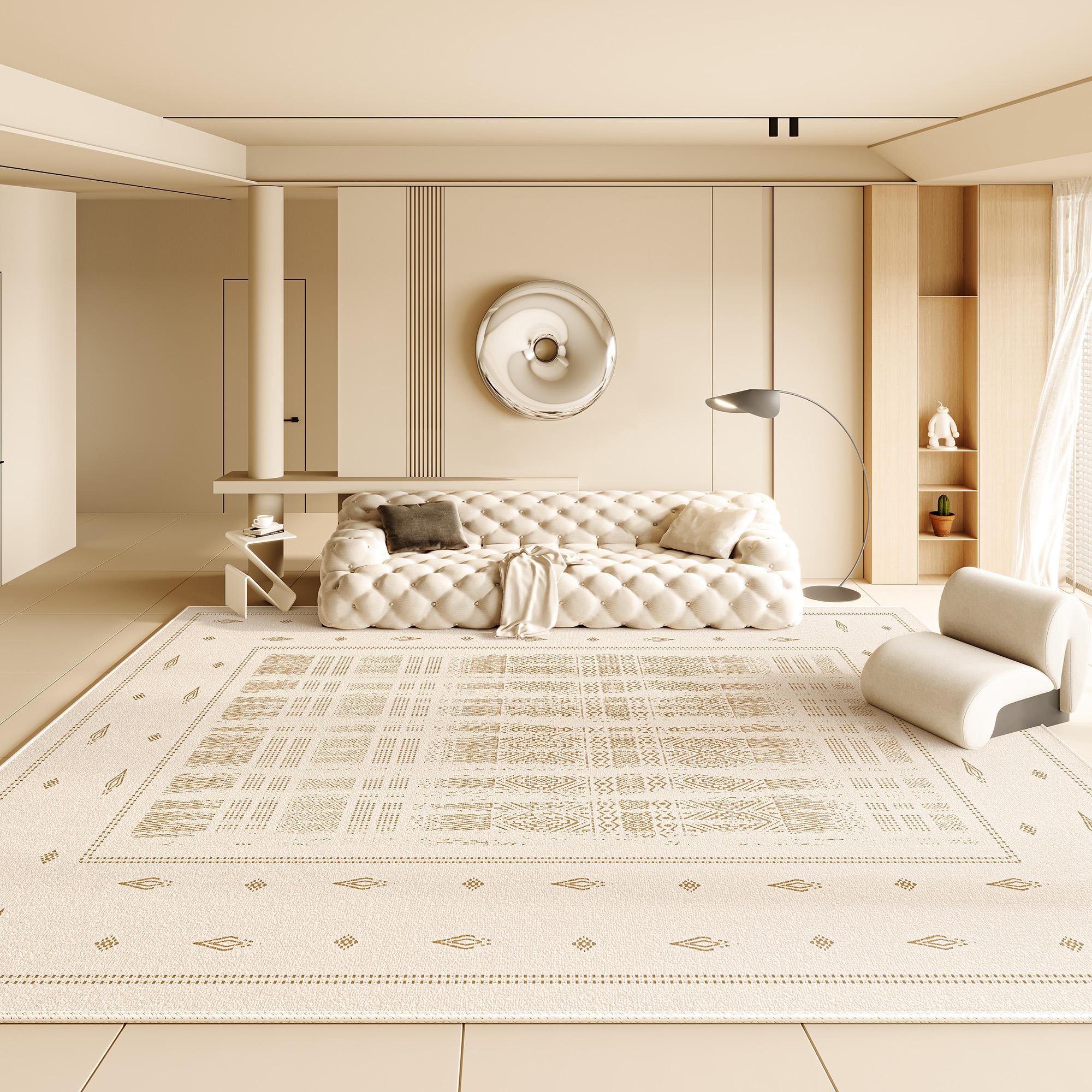 French Cream Plush Floor Mat Minimalist Rugs for Bedroom Fluffy Soft Living Room Decoration Carpet Thicken Anti-slip Bedside Rug 80*120cm
French Cream Plush Floor Mat Minimalist Rugs for Bedroom Fluffy Soft Living Room Decoration Carpet Thicken Anti-slip Bedside Rug 80*120cm