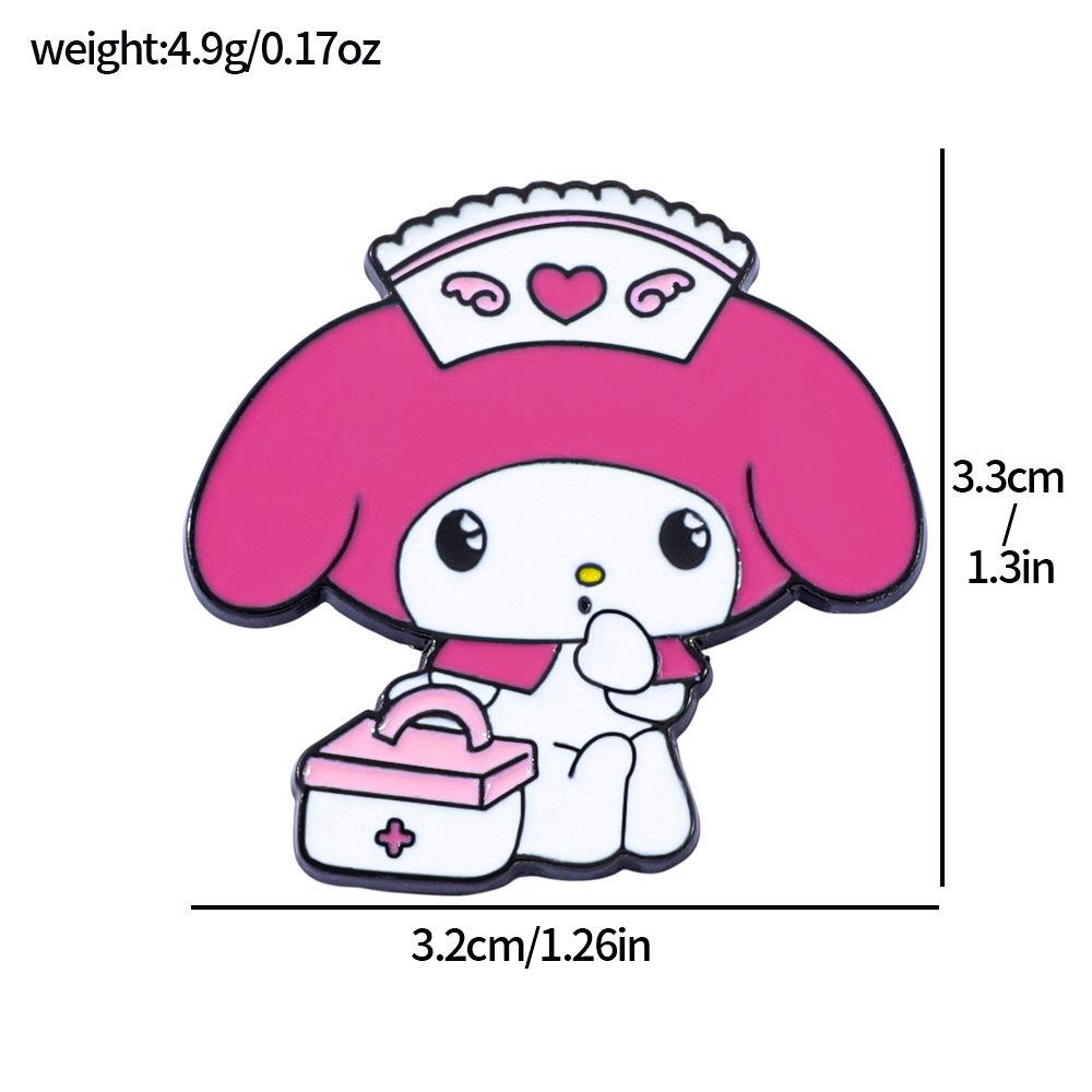 Японський Креативний Металевий Значок Sanrio Лікар Медсестра Мелоді Куромі Сплав Брошка
Японський Креативний Металевий Значок Sanrio Лікар Медсестра Мелоді Куромі Сплав Брошка