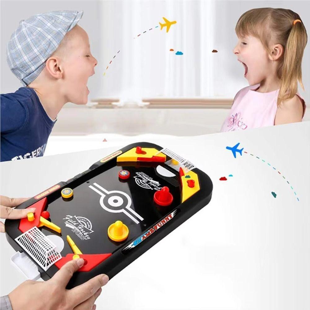 Plastic Desktop Soccer Ice Table Game Educational Kids Air Hockey Toy Indoor Sport 1set
Plastic Desktop Soccer Ice Table Game Educational Kids Air Hockey Toy Indoor Sport 1set