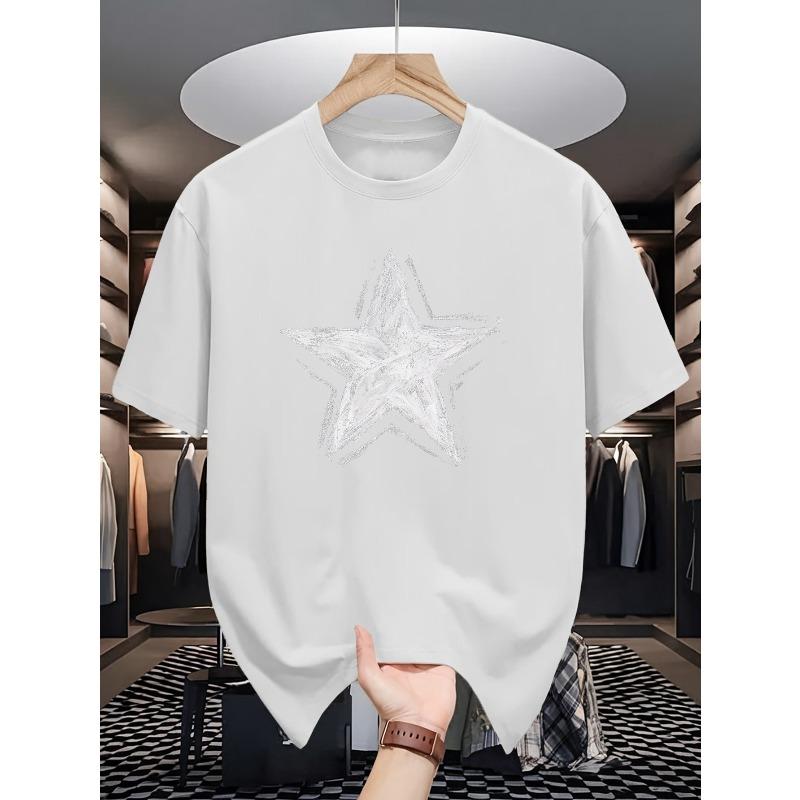 European sizes Star Men s Short-sleeved T-shirts, Fashionable and Trendy Printed Men s Bottoming Shirts, Summer Round Neck Casual Versatile Tops S белый
European sizes Star Men s Short-sleeved T-shirts, Fashionable and Trendy Printed Men s Bottoming Shirts, Summer Round Neck Casual Versatile Tops S белый