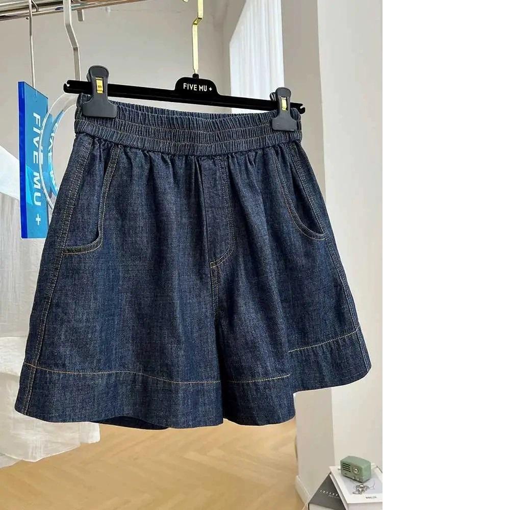 Elastic Waist Causal Denim Shorts for Women High Waist Solid Color Wide Leg Pants Casual Summer Jean Shorts 2025 New Bottoms S синій
Elastic Waist Causal Denim Shorts for Women High Waist Solid Color Wide Leg Pants Casual Summer Jean Shorts 2025 New Bottoms S синій