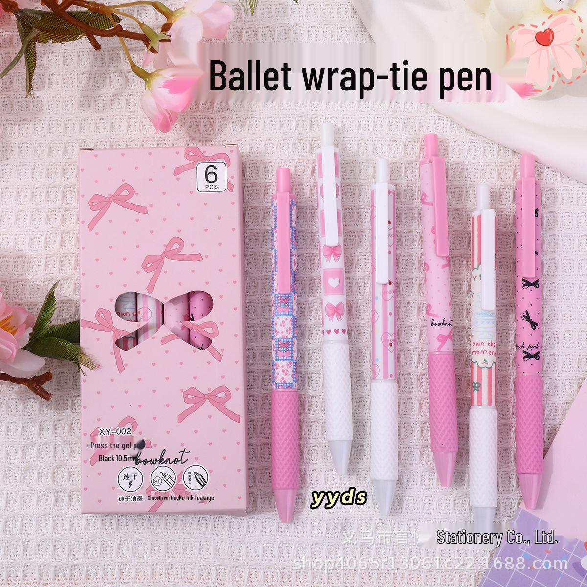 Pink Bow Diamond-Shaped Quick-Dry Press Pen - INS Style Student Test Prep Pen with Girly Heart Print 0.5mm
Pink Bow Diamond-Shaped Quick-Dry Press Pen - INS Style Student Test Prep Pen with Girly Heart Print 0.5mm