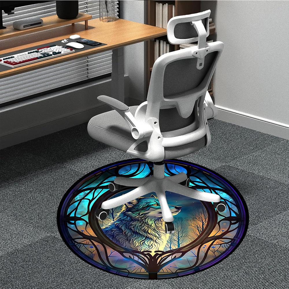 1PC Wolf Stained Artwork Chair Carpet for Office, Indoor Non-Slip Washable Carpet, Soft Comfortable Mat For Office Room yy250930321 80cm by 80cm
1PC Wolf Stained Artwork Chair Carpet for Office, Indoor Non-Slip Washable Carpet, Soft Comfortable Mat For Office Room yy250930321 80cm by 80cm