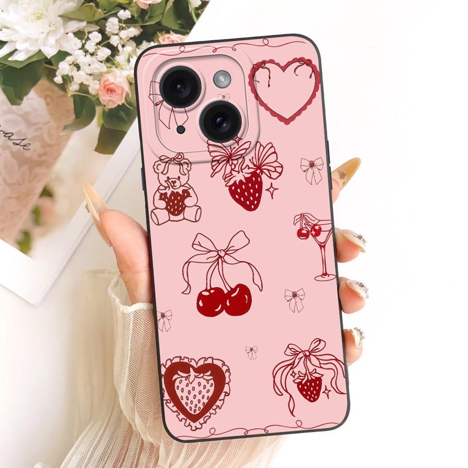 Daisy Bow Pattern Butterfly Flower Cherry Back Cover For iPhone 14 Pro Max Phone Case Soft Silicone Casing On iPhone14 14Plus IPhone14 Pro Max
Daisy Bow Pattern Butterfly Flower Cherry Back Cover For iPhone 14 Pro Max Phone Case Soft Silicone Casing On iPhone14 14Plus IPhone14 Pro Max