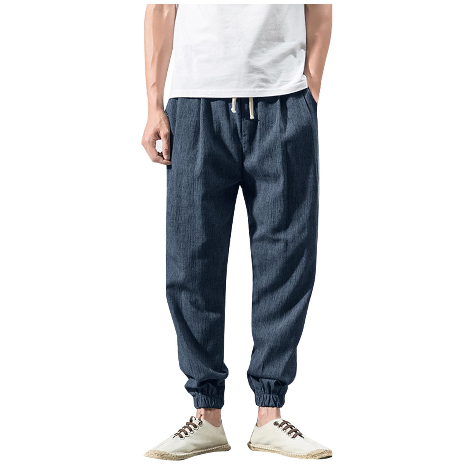 Vintage Cotton And Linen Casual Pants Men S Color Fashionable Loose Leg Pants XXXXXL Темно-синій
Vintage Cotton And Linen Casual Pants Men S Color Fashionable Loose Leg Pants XXXXXL Темно-синій