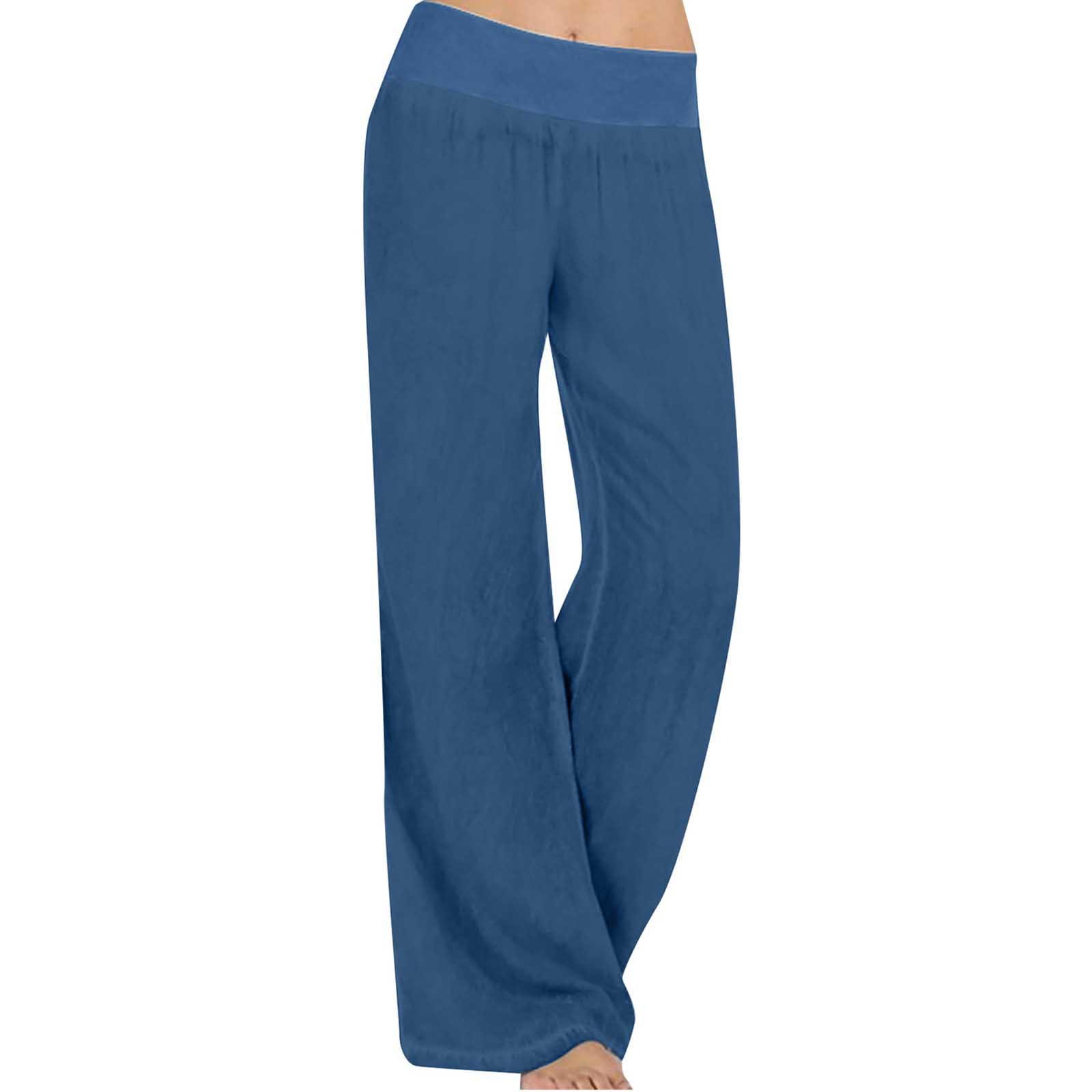 Женские модные однотонные прямые брюки, свободные домашние повседневные широкие брюки со средней талией L синий
Женские модные однотонные прямые брюки, свободные домашние повседневные широкие брюки со средней талией L синий