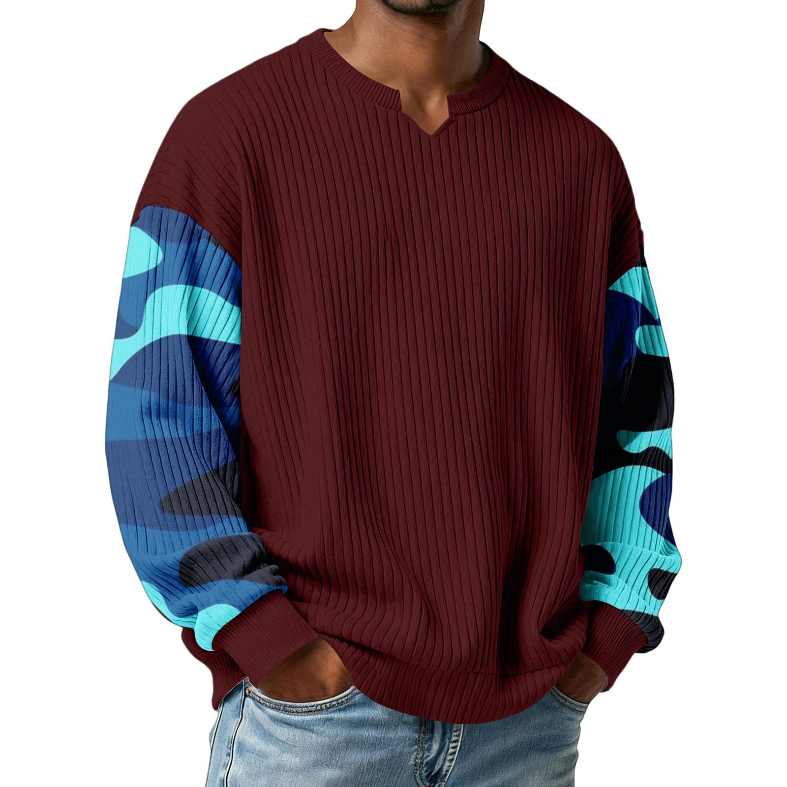 Men s Camouflage Stylish V-Neck Ribbed Textured Long-Sleeve T-Shirt XL винний
Men s Camouflage Stylish V-Neck Ribbed Textured Long-Sleeve T-Shirt XL винний