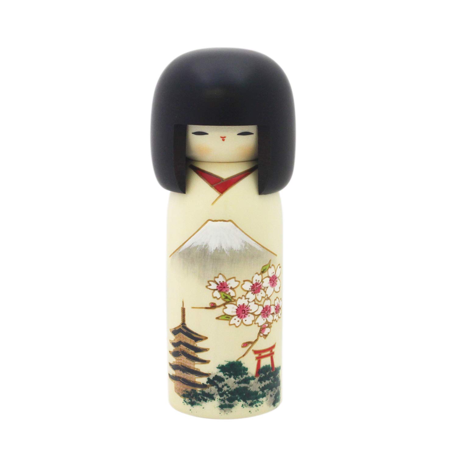 Usaburo Kokeshi Doll Mount Fuji Made in Japan
Usaburo Kokeshi Doll Mount Fuji Made in Japan