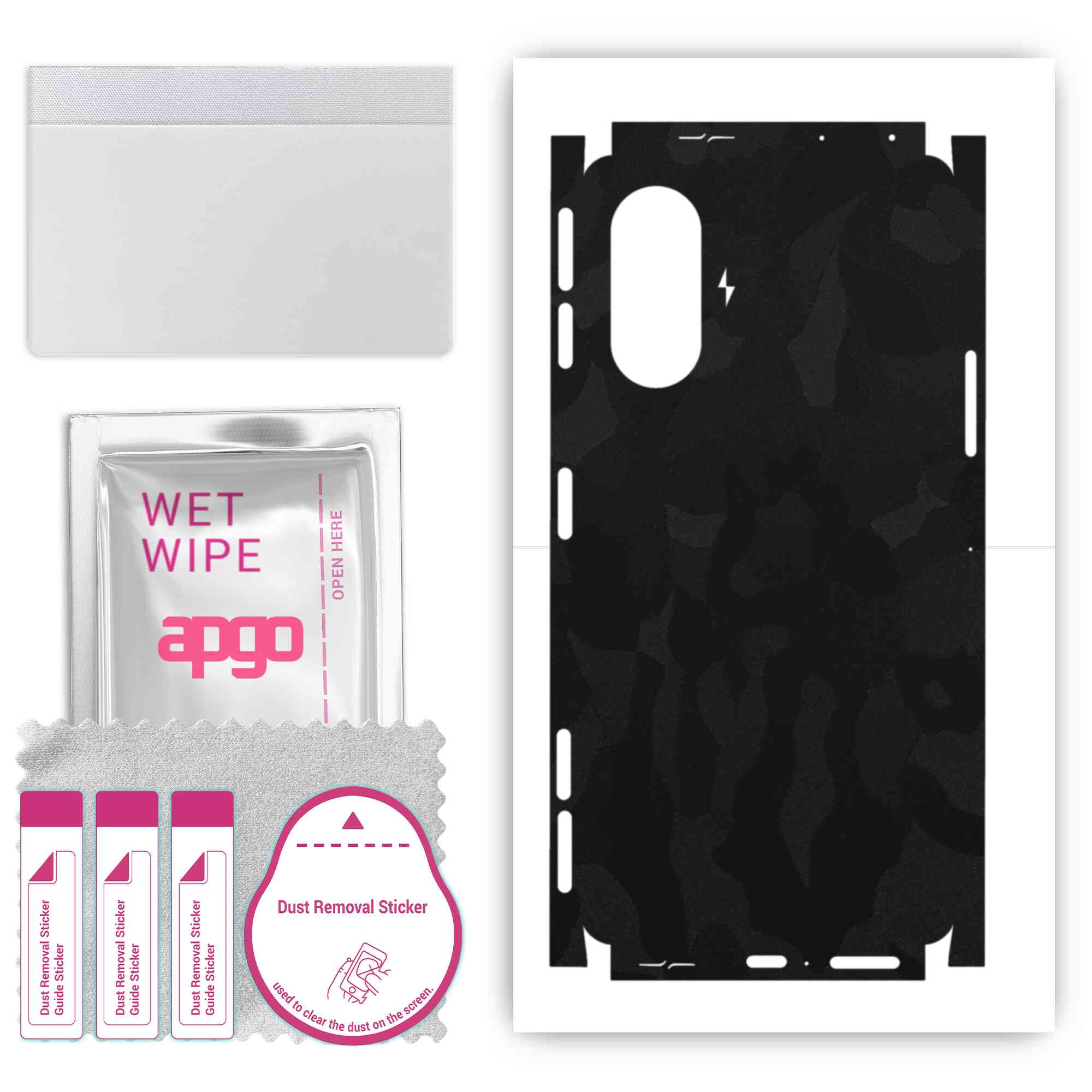 Apgo Protective Skin Sticker for the back+sides compatible with Xiaomi POCO F3 GT, Full Wrap Film, Foil, Vinyl - Pattern Black Camo
Apgo Protective Skin Sticker for the back+sides compatible with Xiaomi POCO F3 GT, Full Wrap Film, Foil, Vinyl - Pattern Black Camo
