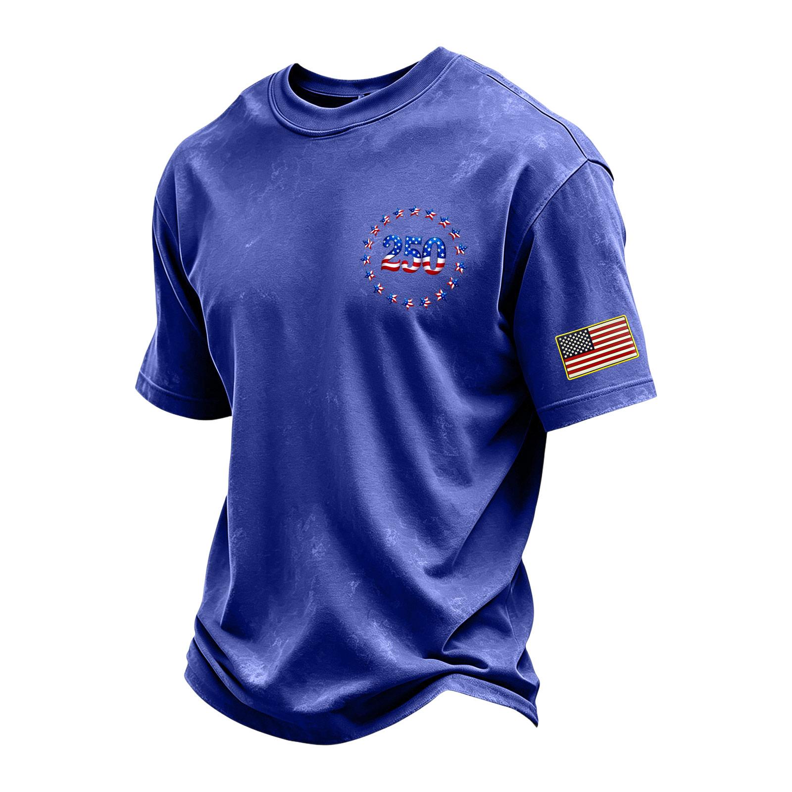 Men s Vintage Washed Crew Neck Short Sleeve T Shirt with Independent Day Graphic Print Casual Fit Comfortable Fabric XXL синій
Men s Vintage Washed Crew Neck Short Sleeve T Shirt with Independent Day Graphic Print Casual Fit Comfortable Fabric XXL синій