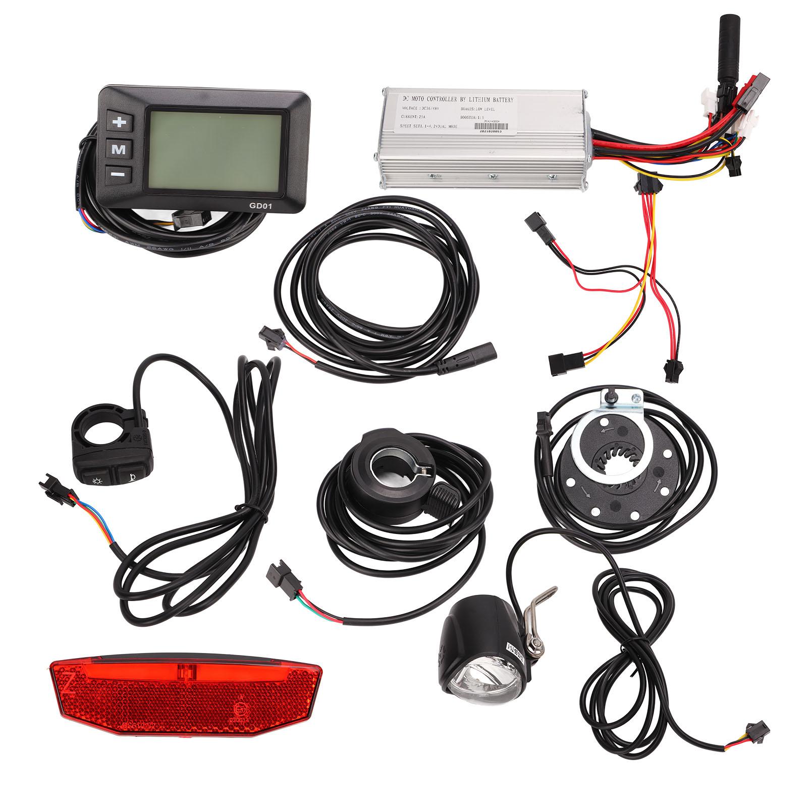 Electric Bike Controller Conversion Kit 25A Controller GD01 LCD Panel Headlight Taillight Kit for 750W Motor
Electric Bike Controller Conversion Kit 25A Controller GD01 LCD Panel Headlight Taillight Kit for 750W Motor
