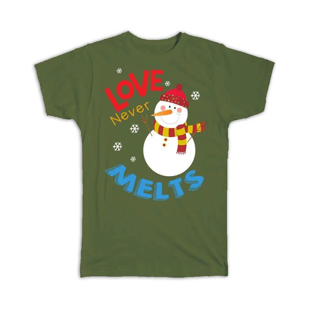 Gift T-Shirt : Love Never Melts For Wife Husband Lover Snowman Christmas New 2XL
Gift T-Shirt : Love Never Melts For Wife Husband Lover Snowman Christmas New 2XL