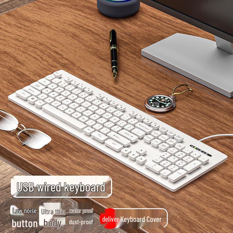 Fashion Chocolate Wireless/Wired Keyboard & Silent Mouse Set for Home Office
Fashion Chocolate Wireless/Wired Keyboard & Silent Mouse Set for Home Office