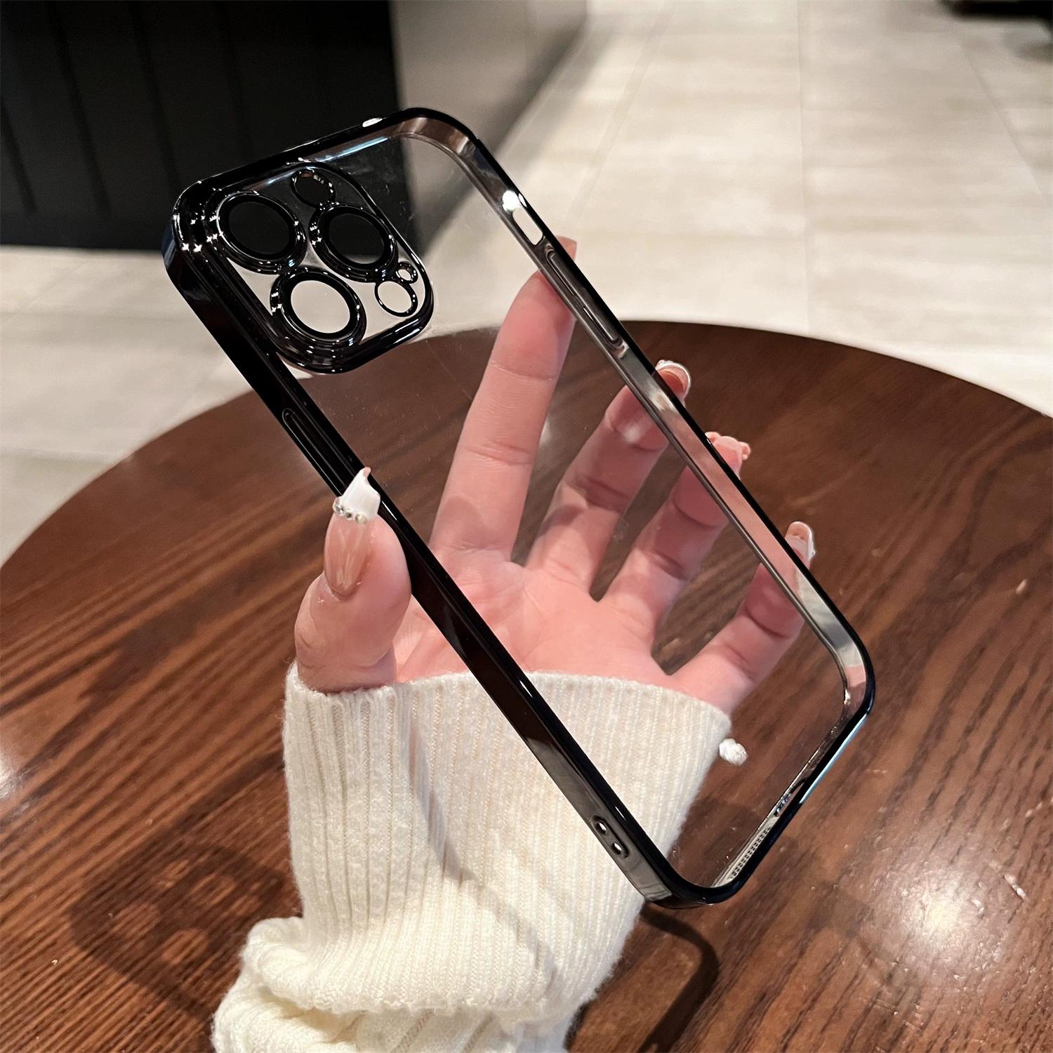 Highend Luxury Quality Plating Transparent Soft Silicone Case for iPhone 15 14 Plus 13 12 Mini 11 Pro X XR XS Max 7 8 SE Camera Protection Cover For iPhone 13 Mini
Highend Luxury Quality Plating Transparent Soft Silicone Case for iPhone 15 14 Plus 13 12 Mini 11 Pro X XR XS Max 7 8 SE Camera Protection Cover For iPhone 13 Mini