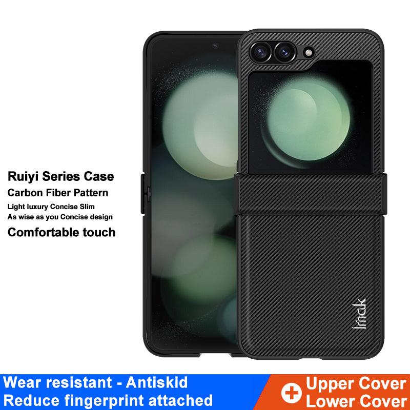 IMAK Ruiyi Series for Samsung Galaxy Z Flip6 5G Case Leather+PC Phone Cover Carbon Fiber Texture A
IMAK Ruiyi Series for Samsung Galaxy Z Flip6 5G Case Leather+PC Phone Cover Carbon Fiber Texture A