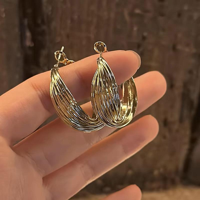 High-end light luxury metal hoop earrings for women, new style, simple temperament, sterling silver square round face earrings, stud earrings
High-end light luxury metal hoop earrings for women, new style, simple temperament, sterling silver square round face earrings, stud earrings