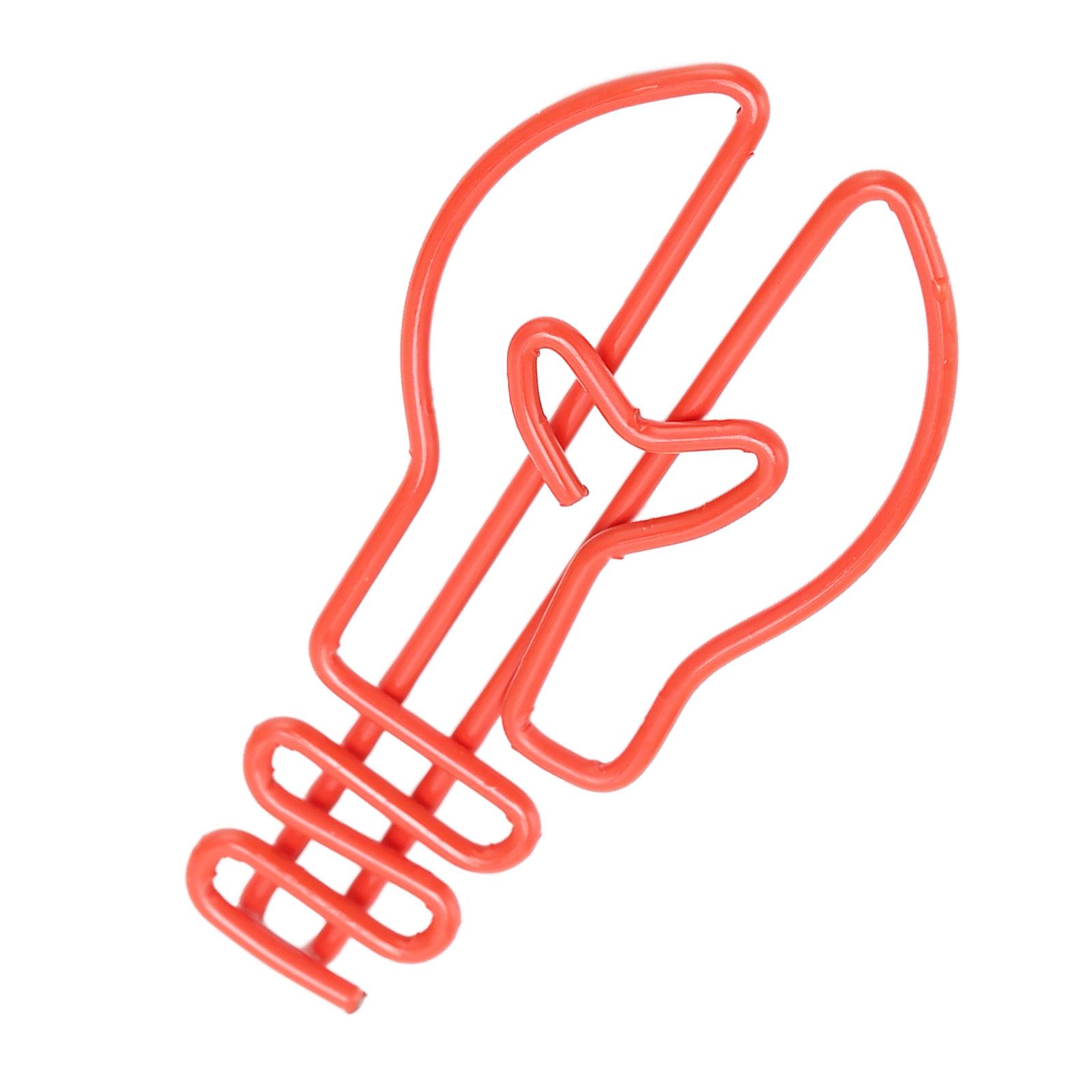 100 шт. Скрепки для бумаги Милые мультяшные Неправильной формы Скрепка для бумаги для Скрапбукинга Документов Красная Форма лампочки