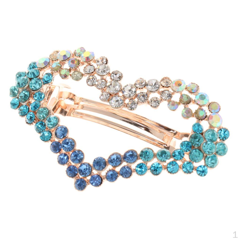Rhinestone Clip Hair Pin Barrette Wedding синій
Rhinestone Clip Hair Pin Barrette Wedding синій