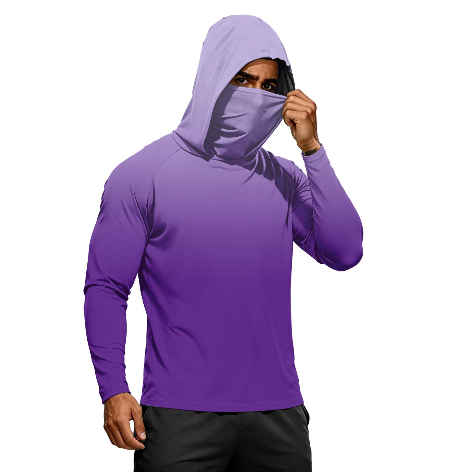 Men s Long Sleeve Hoodie with Built In Face Covering Lightweight Pullover Top Athletic Fit for Outdoor Activities XXL фиолетовый
Men s Long Sleeve Hoodie with Built In Face Covering Lightweight Pullover Top Athletic Fit for Outdoor Activities XXL фиолетовый
