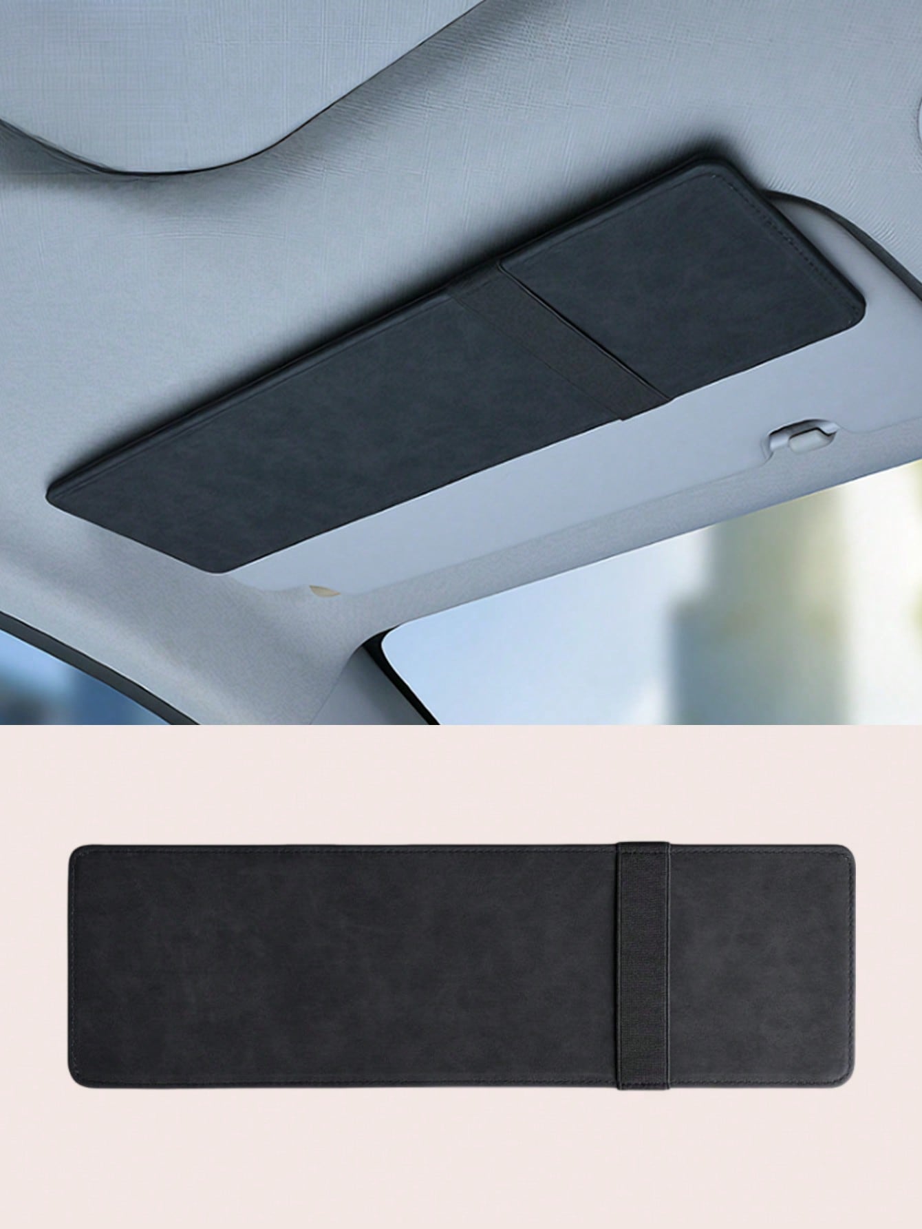 Car Sun Visor Extender – Extended Sunshade Shield, Faux Leather Texture, Elastic Strap, Universal Clip-On Design чорний
Car Sun Visor Extender – Extended Sunshade Shield, Faux Leather Texture, Elastic Strap, Universal Clip-On Design чорний