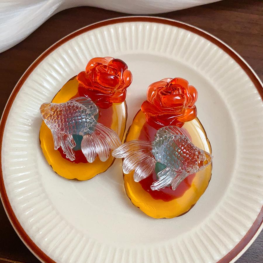 Resin Oval Koi Flower Earrings for Women New Chinese Retro Earrings 2025 Hot Trendy Drop Earring Luxury Designer Zircon
Resin Oval Koi Flower Earrings for Women New Chinese Retro Earrings 2025 Hot Trendy Drop Earring Luxury Designer Zircon