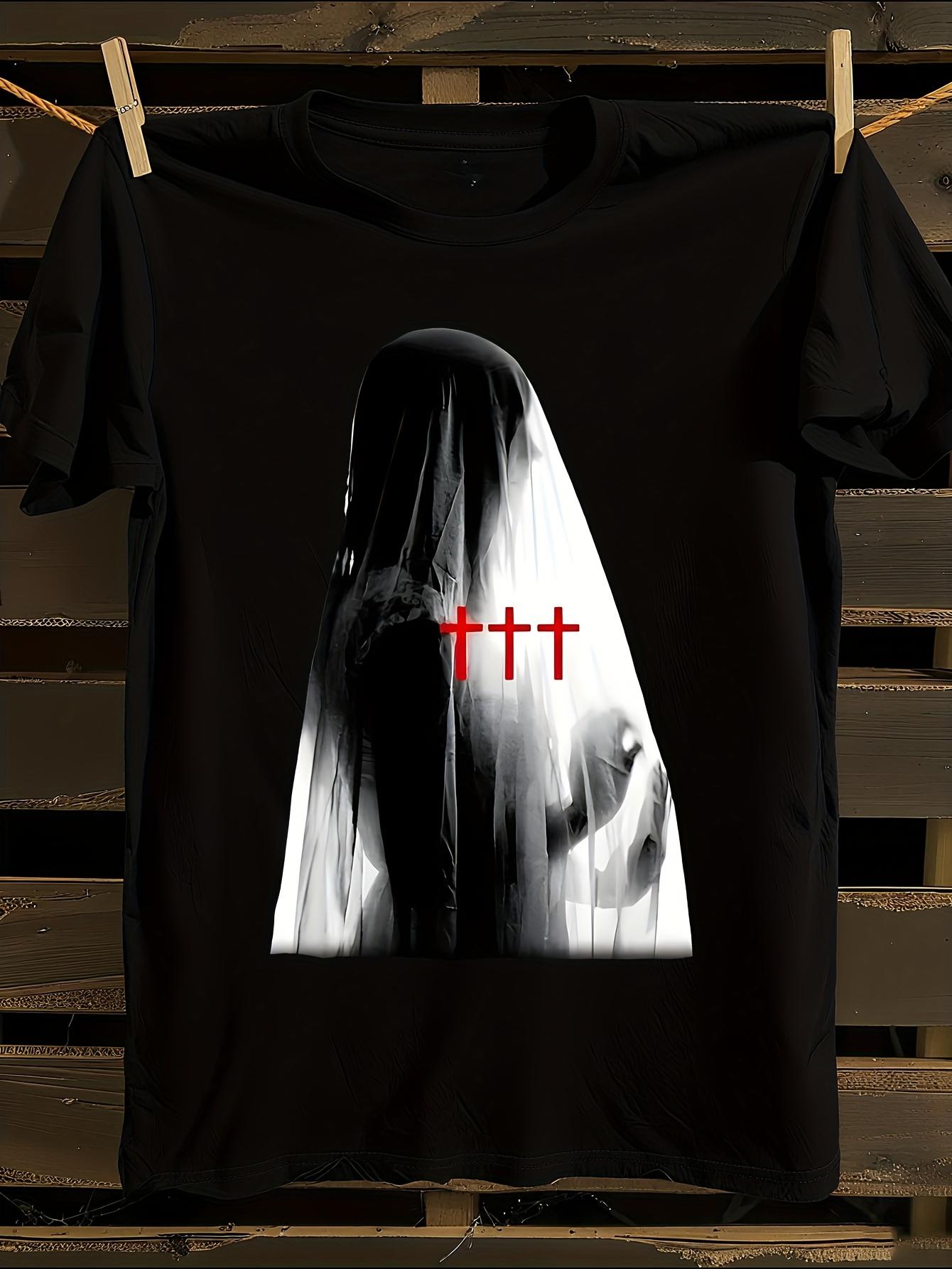 Редкая футболка с принтом Gothic Nun & Crosses от группы Crosses XXL
Редкая футболка с принтом Gothic Nun & Crosses от группы Crosses XXL