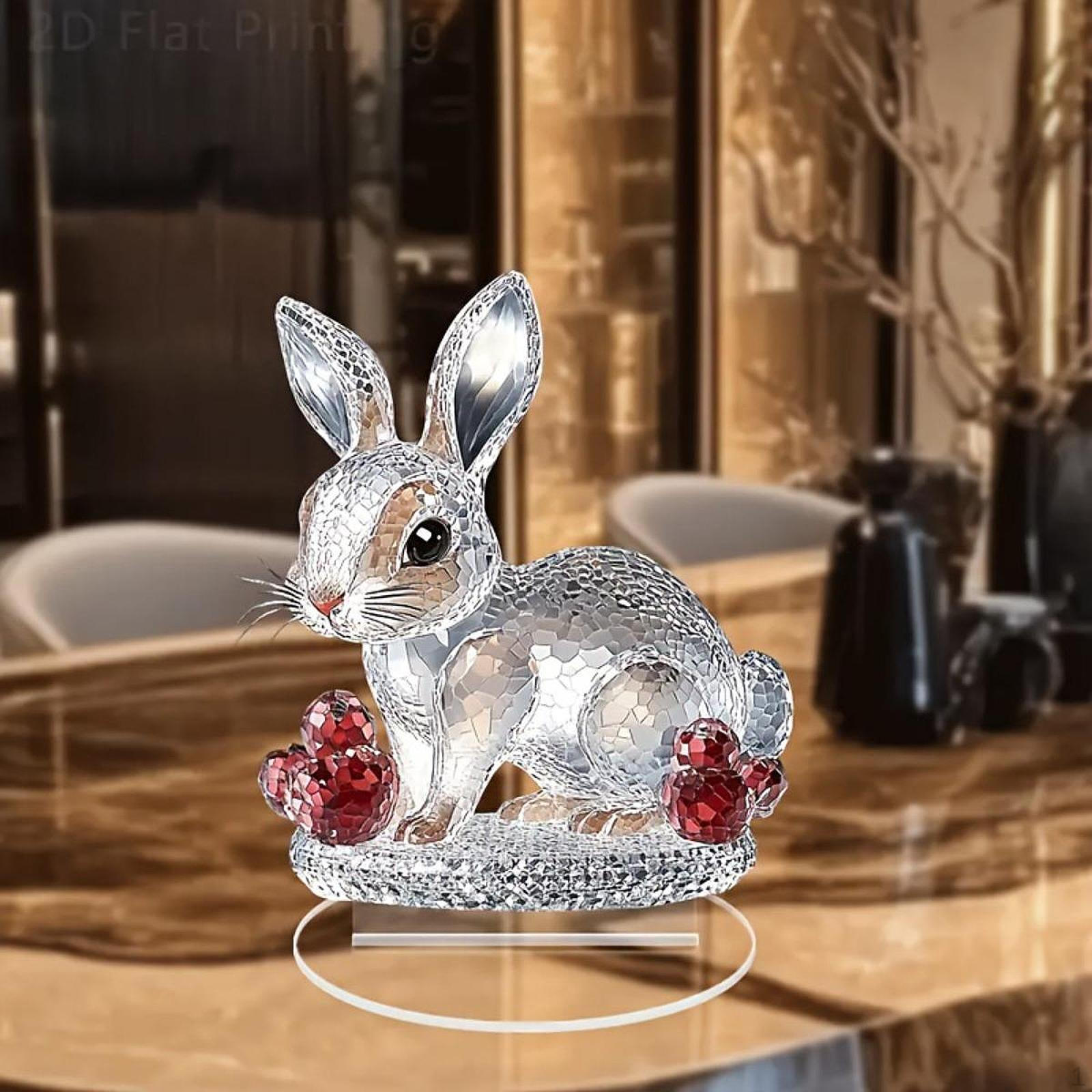 Easter Bunny Ornament 2D Present Tabletop Acrylic for Living Room Indoor Bedroom Decorative
Easter Bunny Ornament 2D Present Tabletop Acrylic for Living Room Indoor Bedroom Decorative