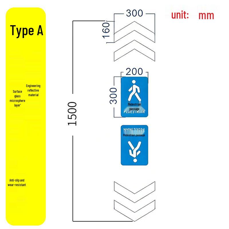 Aokewen Thickened Pedestrian Walkway Arrow Floor Decal
Aokewen Thickened Pedestrian Walkway Arrow Floor Decal
