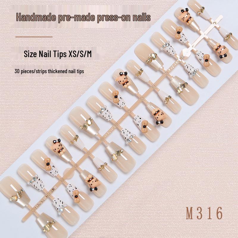 Autumn Winter French Leopard Print Nail Art Stickers - Cute & Cool Handmade Nail Pieces
Autumn Winter French Leopard Print Nail Art Stickers - Cute & Cool Handmade Nail Pieces