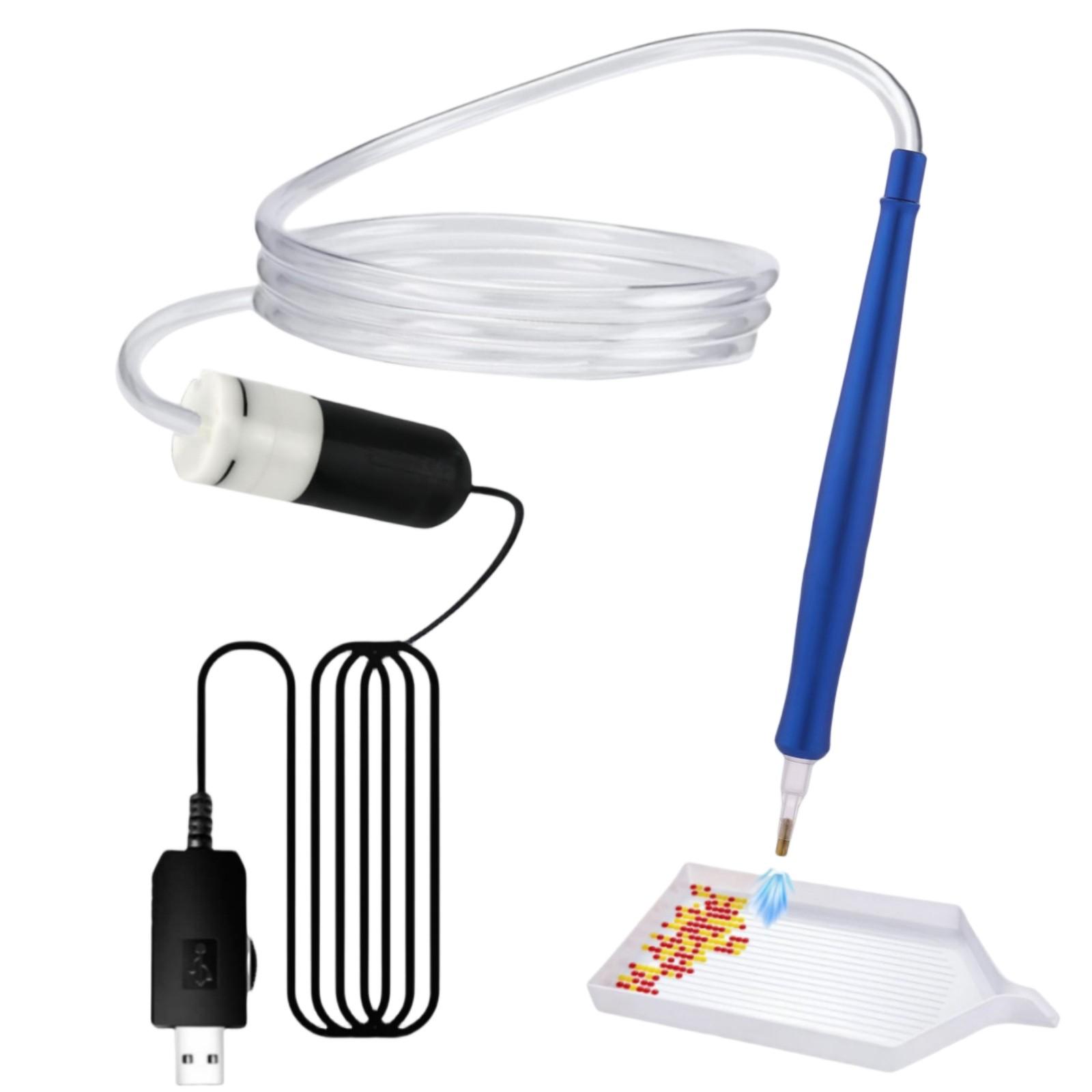 Електрична ручка для алмазної мозаїки - Вакуумна ручка для малювання, інструмент-аксесуар з лотком для зберігання, довговічна та стабільна One Size
Електрична ручка для алмазної мозаїки - Вакуумна ручка для малювання, інструмент-аксесуар з лотком для зберігання, довговічна та стабільна One Size