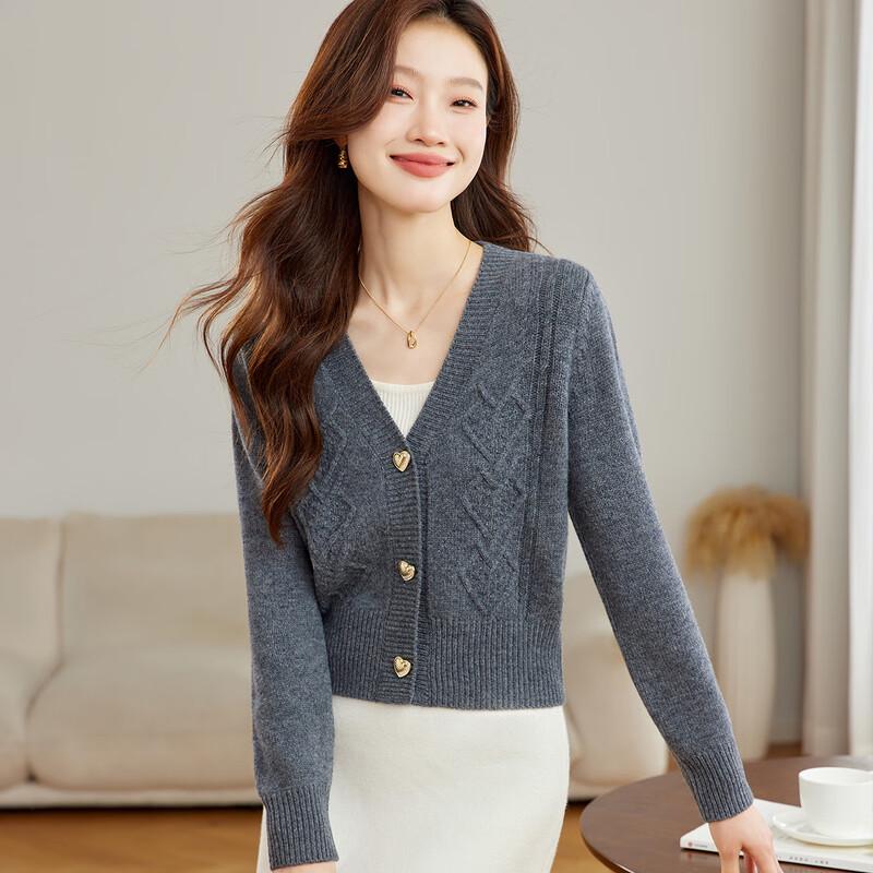 Женский короткий классический кардиган жаккардовой вязки из 100% чистой шерсти XL
Женский короткий классический кардиган жаккардовой вязки из 100% чистой шерсти XL