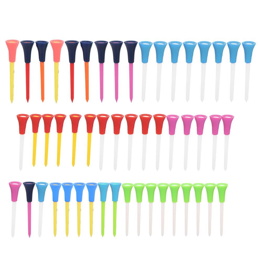 50PCS 83mm Colourful Soft Silicone Durable Plastic Double Layer Environmental Protection Non Toxic Golf Tee
50PCS 83mm Colourful Soft Silicone Durable Plastic Double Layer Environmental Protection Non Toxic Golf Tee