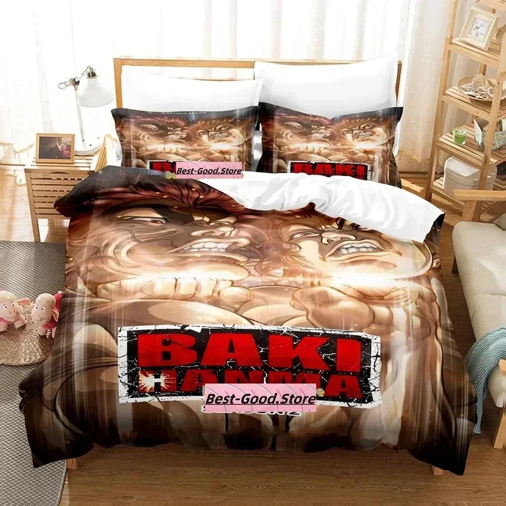 Comforter Baki Hanma Bedding Set Printed Bed Set With Bed Soft Single Double Queen Super King Size Bedroom Comforter (quilt)-EU Single(135*200cm)3pcs
Comforter Baki Hanma Bedding Set Printed Bed Set With Bed Soft Single Double Queen Super King Size Bedroom Comforter (quilt)-EU Single(135*200cm)3pcs
