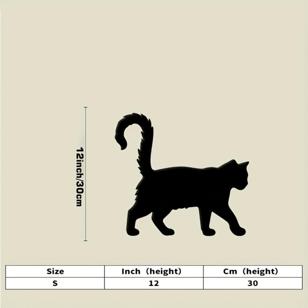 Black Metal Walking Cat Wall Sculpture, Iron Outdoor Home Decor, Modern Black Cat Art for Entryway Office, Gift for Cat Lovers Halloween Christmas S-30cm/12inch
Black Metal Walking Cat Wall Sculpture, Iron Outdoor Home Decor, Modern Black Cat Art for Entryway Office, Gift for Cat Lovers Halloween Christmas S-30cm/12inch